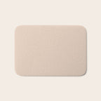 Pale Neutral Blush Buff Cream Solid Bath Mat Gallery Image 1