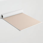 Pale Neutral Blush Buff Cream Solid Yoga Mat Gallery Image 2
