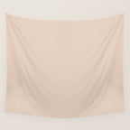 Pale Neutral Blush Buff Cream Solid Wall Tapestry Gallery Image 4