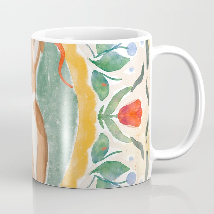 Enchanting Victorian Bunny Illustration Coffee Mug Gallery Image 1