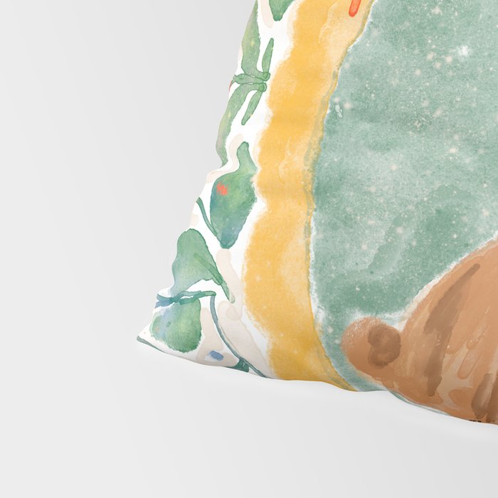 Enchanting Victorian Bunny Illustration Pillow Sham Gallery Image 4