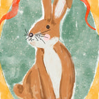 Enchanting Victorian Bunny Illustration Coffee Mug Gallery Image 2
