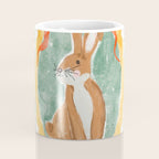 Enchanting Victorian Bunny Illustration Coffee Mug Gallery Image 4