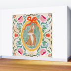 Enchanting Victorian Bunny Illustration Wall Mural Gallery Image 2