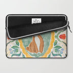 Enchanting Victorian Bunny Illustration Laptop Sleeve Gallery Image 2
