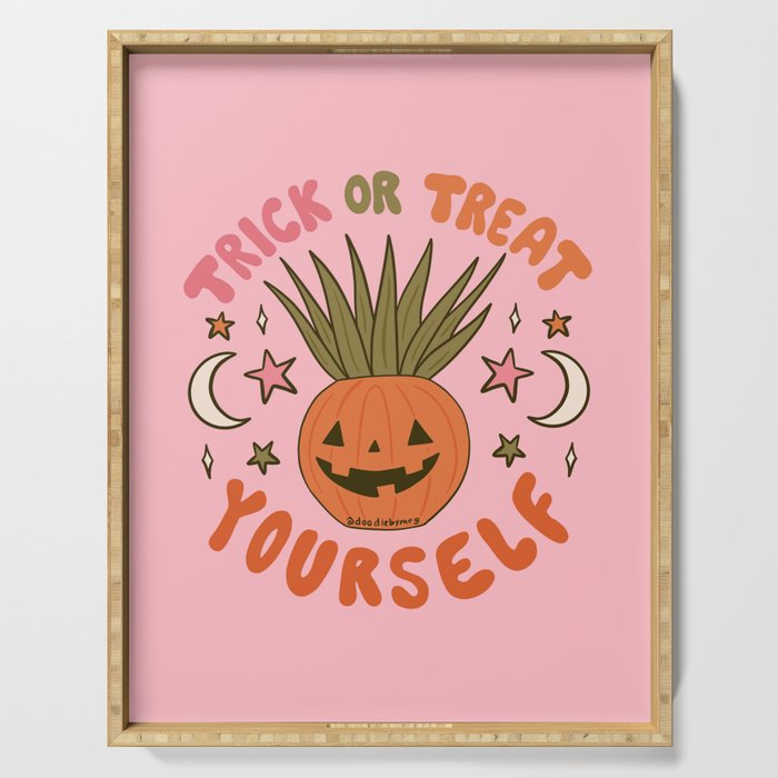 Trick or Treat Yourself Serving Tray Gallery Image 1
