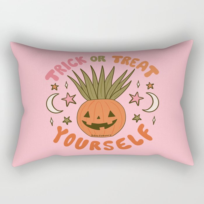 Trick or Treat Yourself Rectangular Pillow Gallery Image 1
