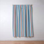 Classic Stripes - heritage blue berry Window Curtain Gallery Image 3