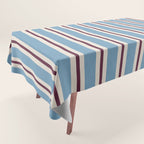 Classic Stripes - heritage blue berry Tablecloth Gallery Image 1