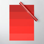 Red Striped Color Gradient Wrapping Paper Gallery Image 1