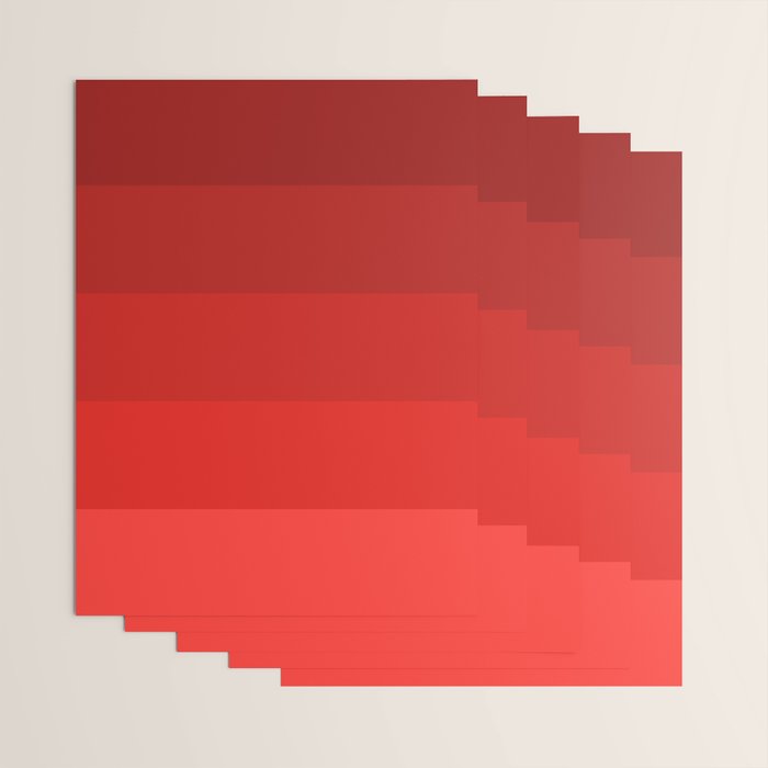Red Striped Color Gradient Wrapping Paper Gallery Image 3