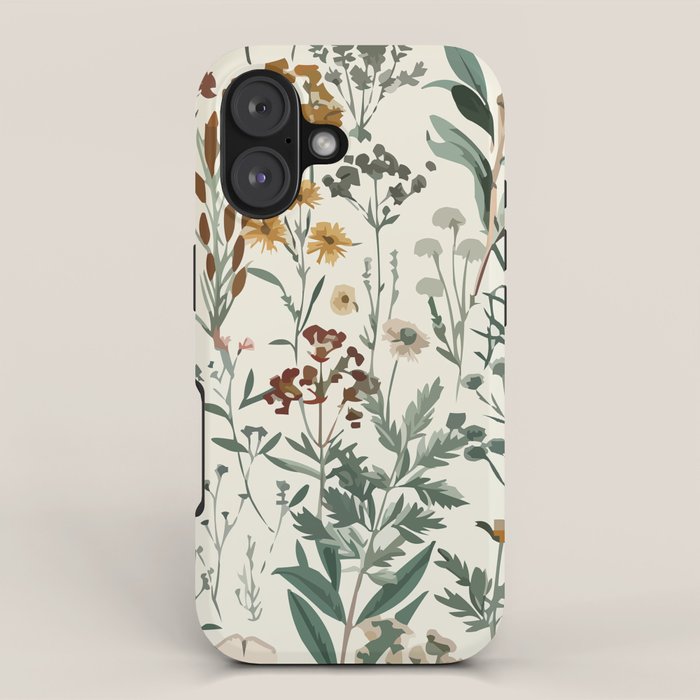 Nostalgic Wildflowers Floral iPhone Case Gallery Image 1