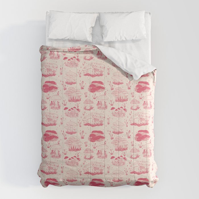 Mushroom Toile in Pink Comforter Gallery Image 6