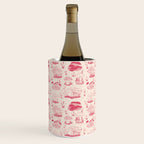 Mushroom Toile in Pink Wine Chiller Gallery Image 2