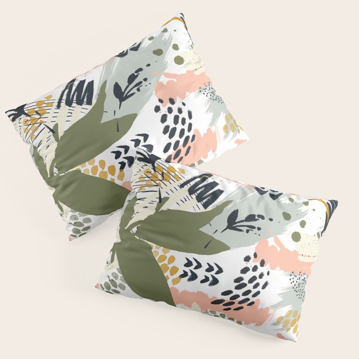 Abstract strokes still life Pillow Sham Gallery Image 3