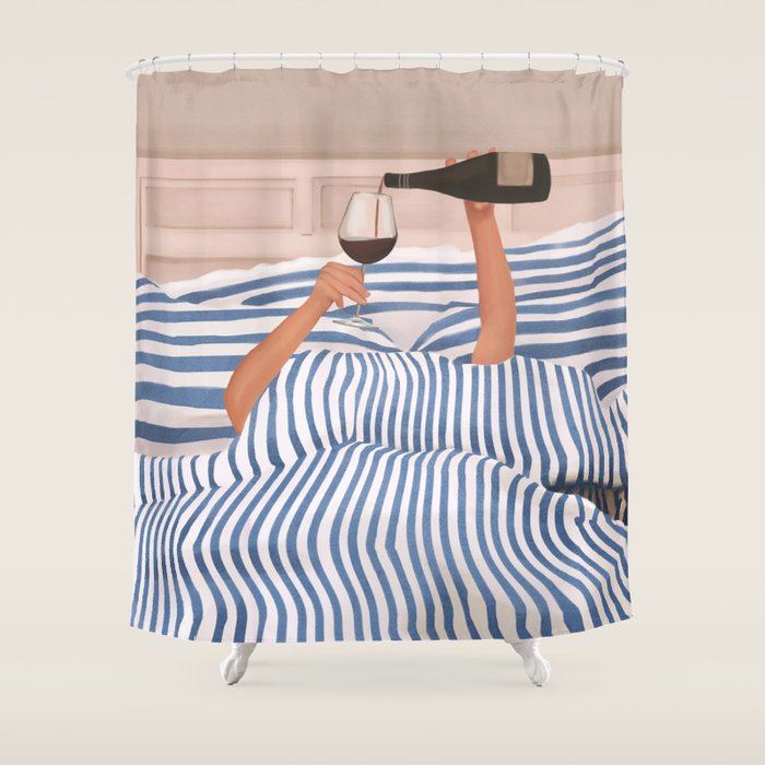 Morning Wine 3 Shower Curtain Gallery Image 1
