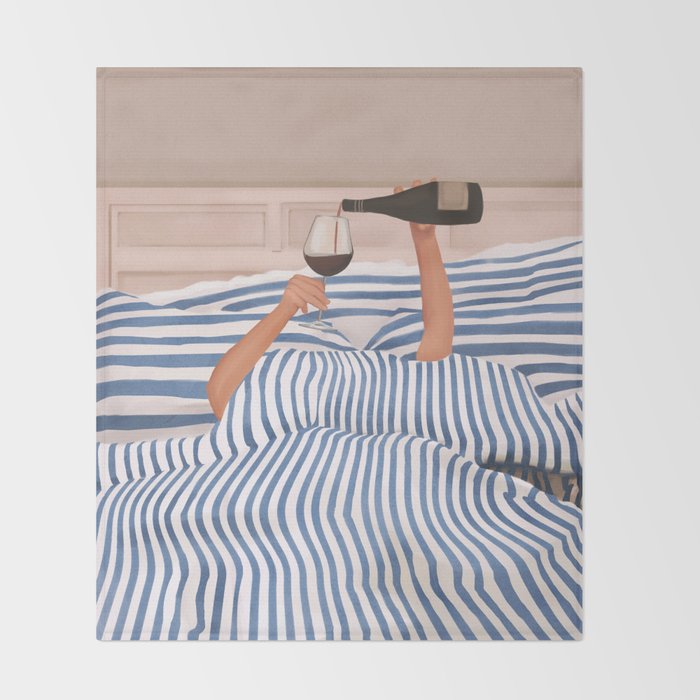 Morning Wine 3 Throw Blanket Gallery Image 2