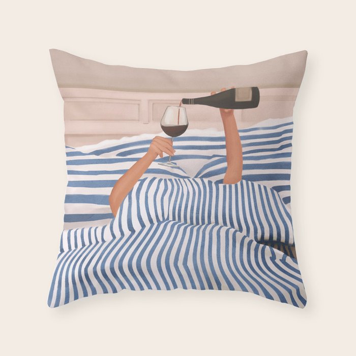 Morning Wine 3 Throw Pillow Gallery Image 4