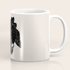 Black & White Plants / Elephant Ear Coffee Mug Gallery Image 1