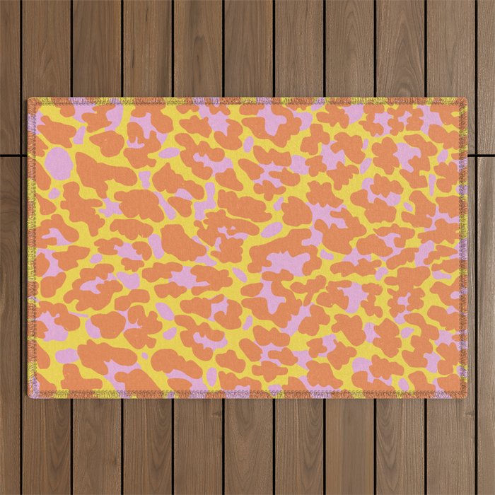 Kitty red Outdoor Rug Gallery Image 1