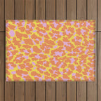 Kitty red Outdoor Rug Gallery Image 1