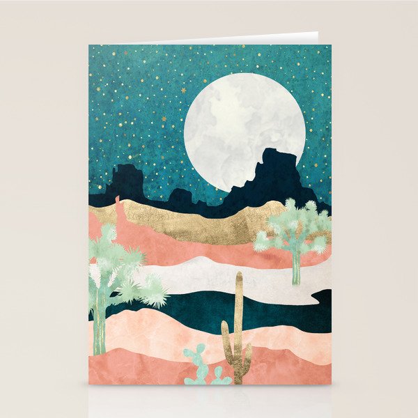 Desert Moon Vista Stationery Card Gallery Image 2