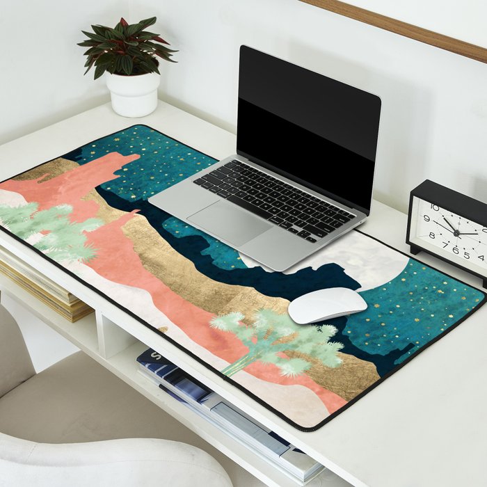 Desert Moon Vista Desk Mat Gallery Image 2