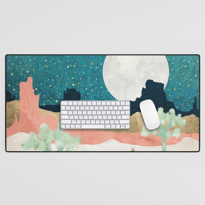 Desert Moon Vista Desk Mat Gallery Image 1