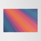 Sacred Geometric Stripes: Retro 80s Edition Rug Gallery Image 2