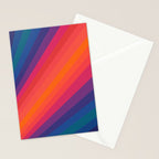 Sacred Geometric Stripes: Retro 80s Edition Stationery Card Gallery Image 2