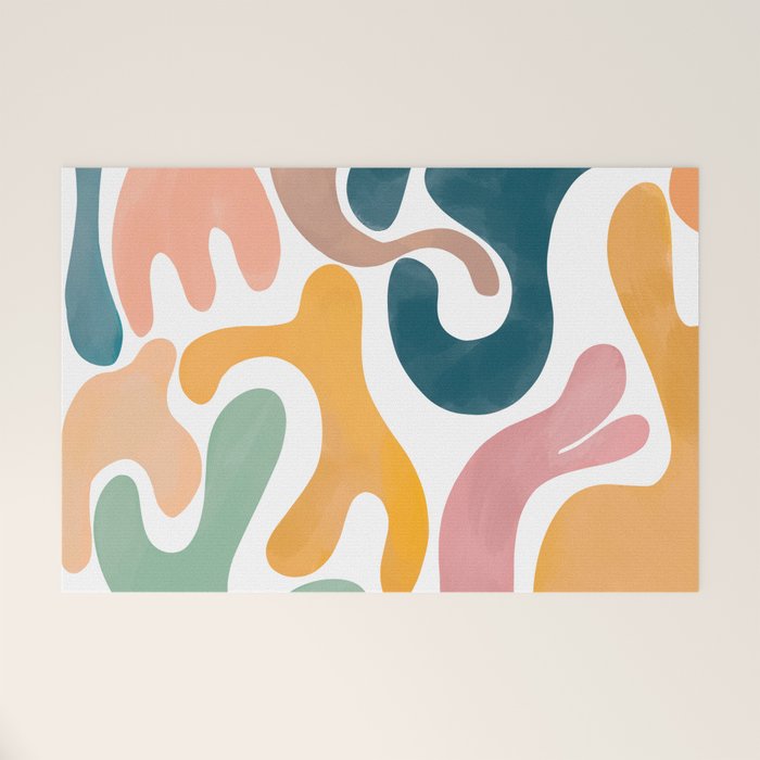 Pastel Blossom Matisse Welcome Mat Gallery Image 1