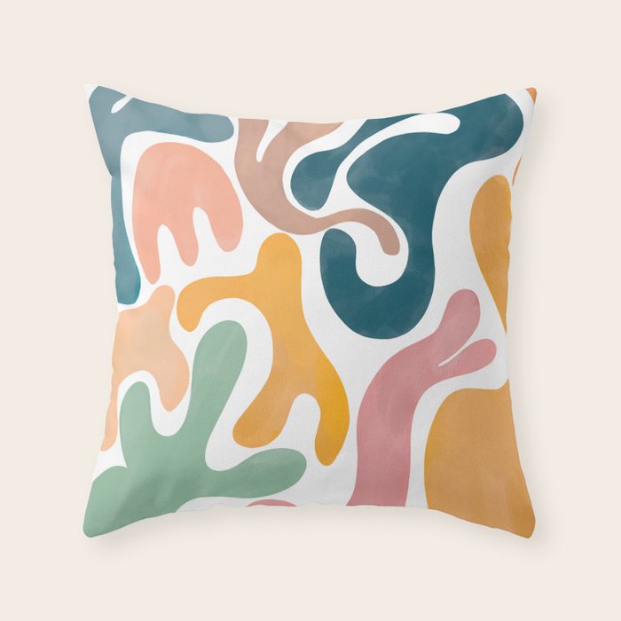 Pastel Blossom Matisse Throw Pillow Gallery Image 6