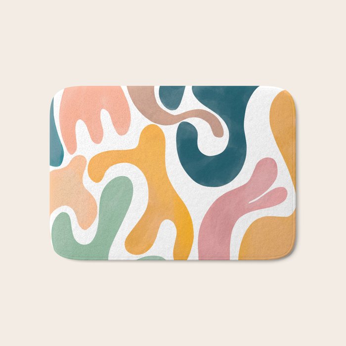Pastel Blossom Matisse Bath Mat Gallery Image 1