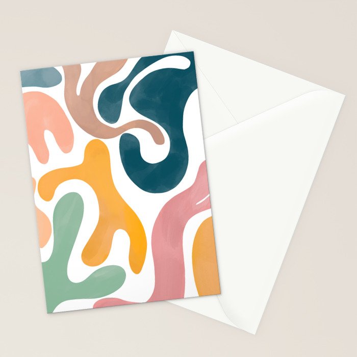 Pastel Blossom Matisse Stationery Card Gallery Image 2