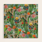 Cactus Desert - BBG Wood Wall Art Gallery Image 1