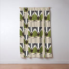 Whimsy Badger Window Curtain Gallery Image 3