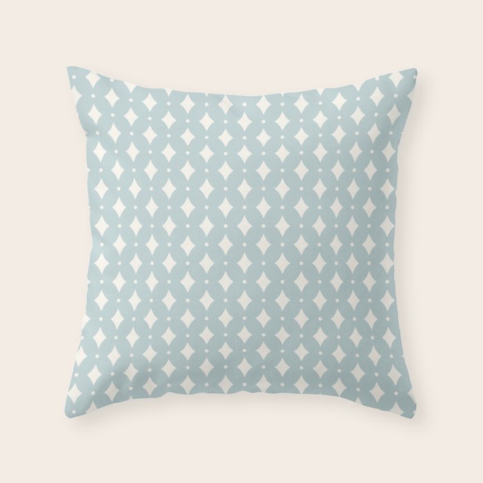 Vintage Stars IV Mint Throw Pillow Gallery Image 1