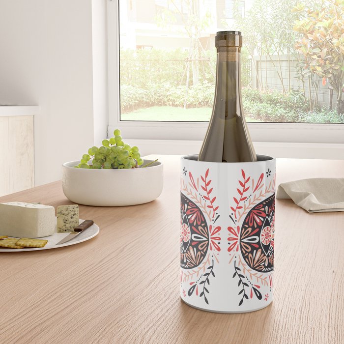 Hamsa Hand - Red & Black Palette Wine Chiller Gallery Image 4