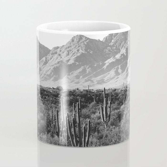 Wild West III - Tucson - Black & White version Coffee Mug Gallery Image 4