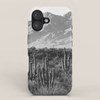 Wild West III - Tucson - Black & White version iPhone Case Gallery Image 1