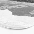 Wild West III - Tucson - Black & White version Bath Mat Gallery Image 3