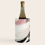 Crash: an abstract mixed media piece in black white and pink Wine Chiller Gallery Image 1