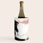 Crash: an abstract mixed media piece in black white and pink Wine Chiller Gallery Image 2