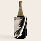 Crash: an abstract mixed media piece in black white and pink Wine Chiller Gallery Image 3