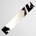 Crash: an abstract mixed media piece in black white and pink Table Runner Gallery Image 3