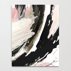 Crash: an abstract mixed media piece in black white and pink Notebook Gallery Image 4