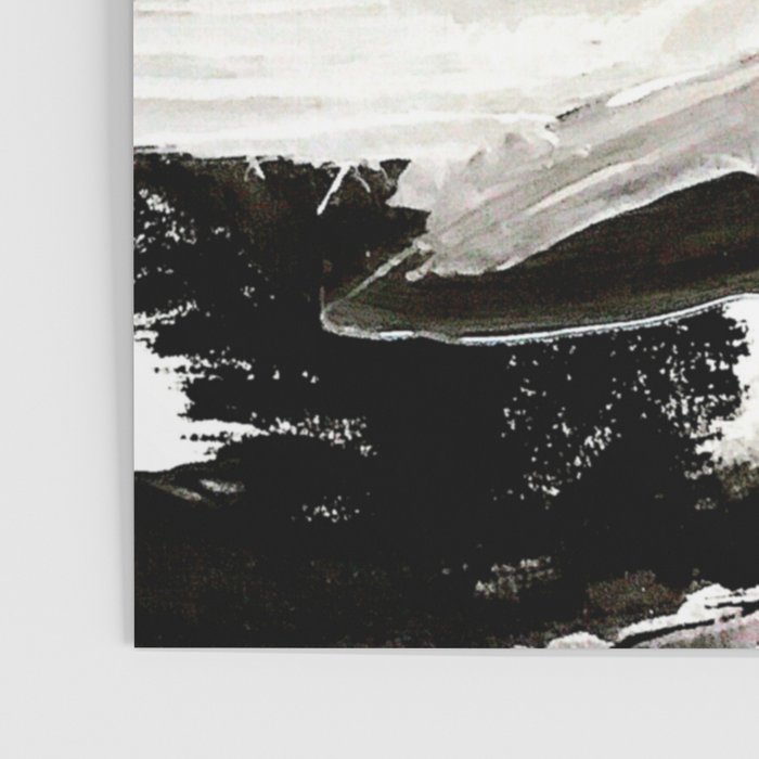 Crash: an abstract mixed media piece in black white and pink Poster Gallery Image 3