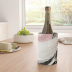 Crash: an abstract mixed media piece in black white and pink Wine Chiller Gallery Image 4