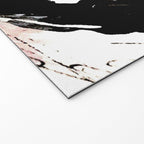 Crash: an abstract mixed media piece in black white and pink Welcome Mat Gallery Image 2