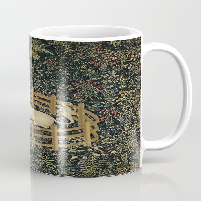 The Unicorn Rests in a Garden (from the Unicorn Tapestries) Coffee Mug Gallery Image 1